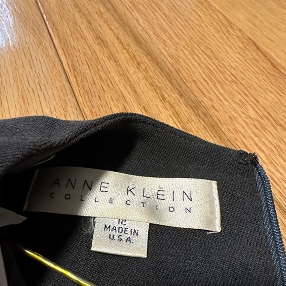 ANNE Klein Collection Black Long Sleeve Dress Size 12 - Picture 3 of 7
